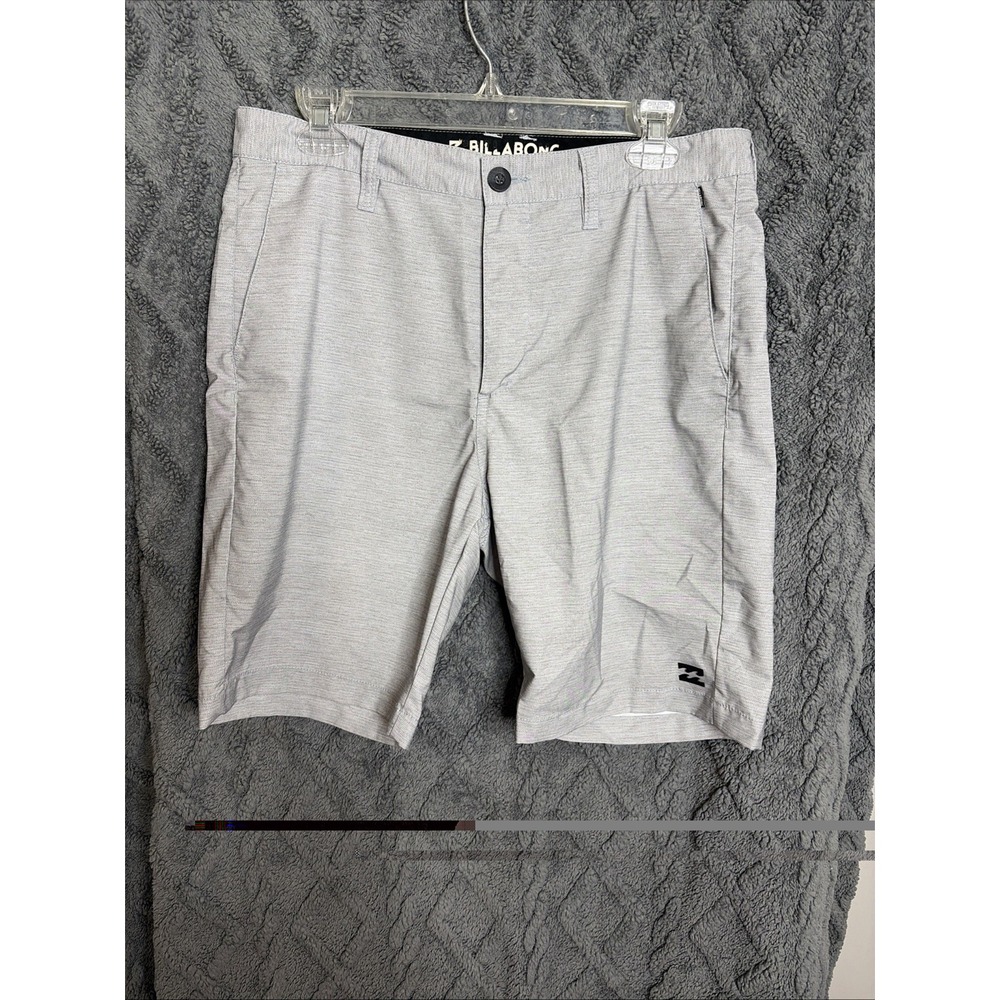 Billabong Crossfire X Stripe Hybrid Shorts Mens 31 Submersibles Stretch Gray SIL